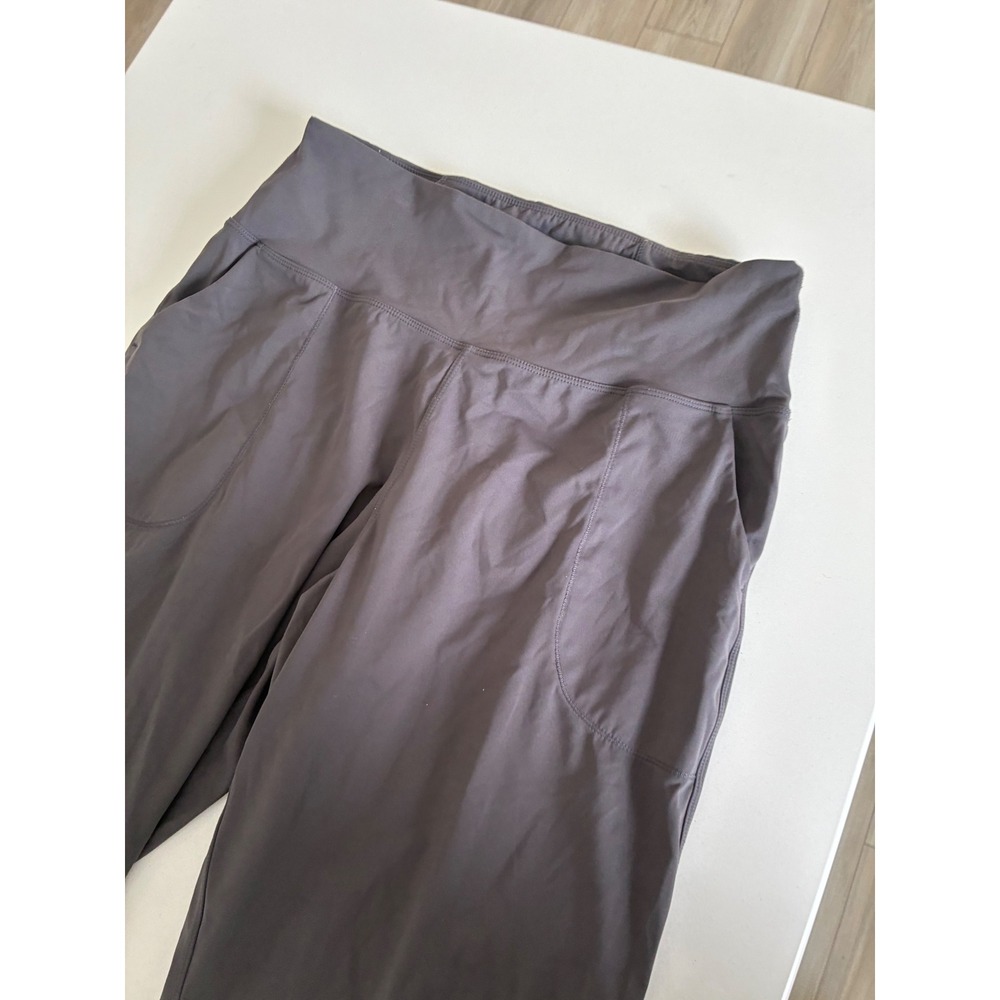 Oalka Women's Charcoal‎ Gray Jogger Pants Athletic Workout Athleisure XL - Picture 3 of 5